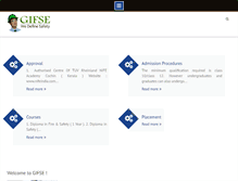 Tablet Screenshot of gifseindia.com